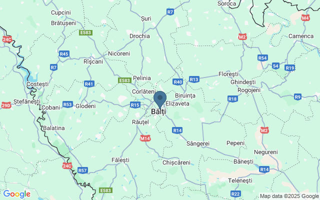 Kaart met locatie Monument Stefan Cel Mare
